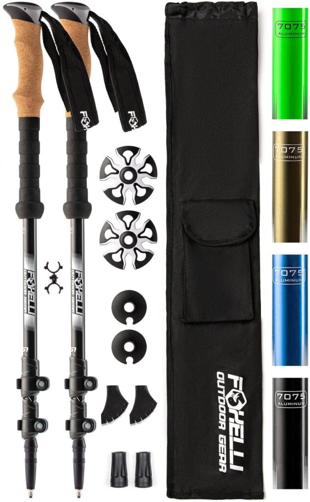 Foxelli trekking poles for backpacking